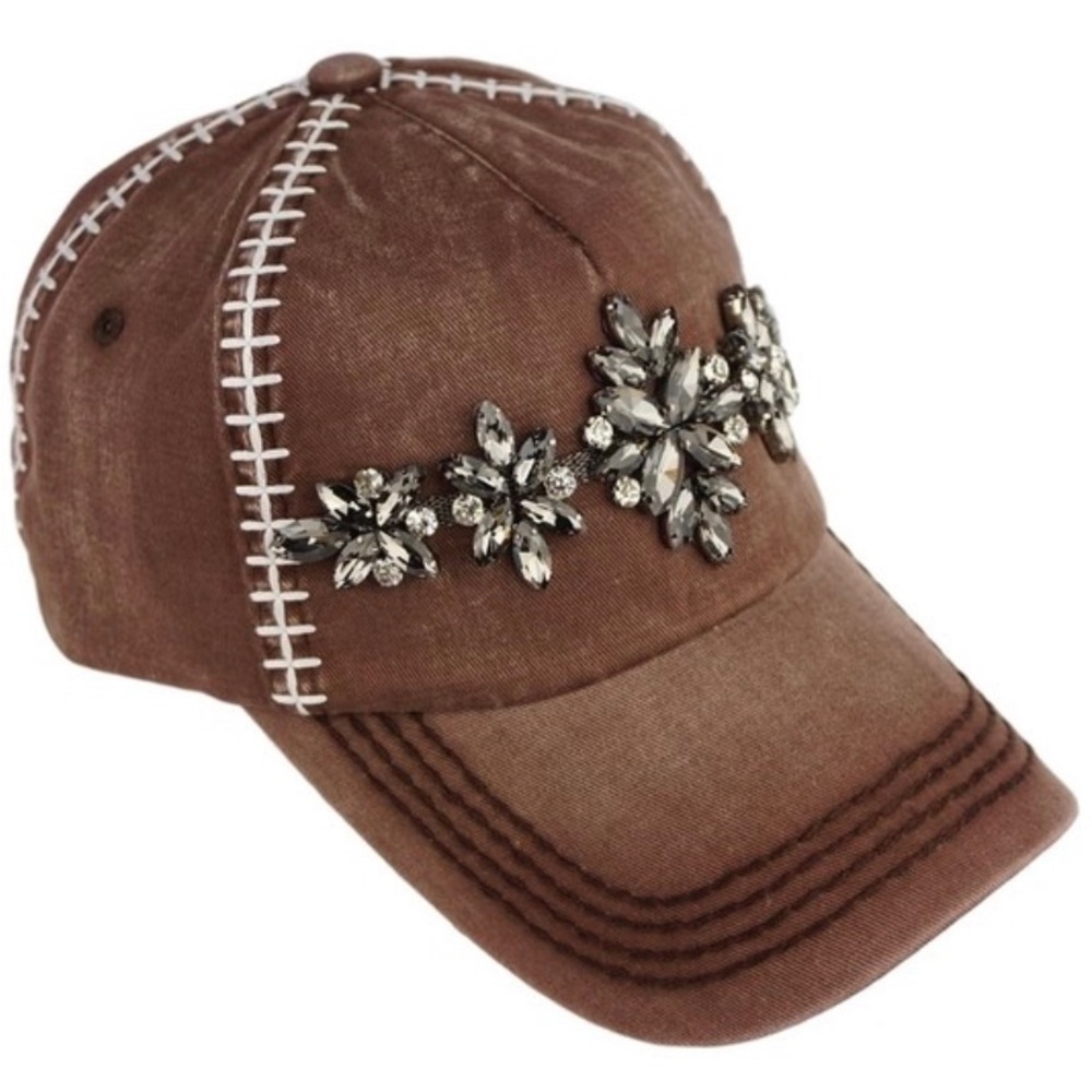 🏈 Football Stitched & Rhinestoned Ball Cap